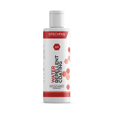 G5 Water Repellent Coating for Glass and Perspex